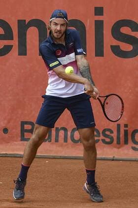 GER, Tennis-Point-Bundesliga, 1BL, Badwerk Gladbacher HTC 1 vs. TK GW Mannheim 1 11.08.2019, An den Holter Sportstätten, Moenchengladbach, GER, Tennis-Point-Bundesliga, 1BL, Badwerk Gladbacher HTC 1 vs. TK GW Mannheim 1, im Bild Andrej Martin SVK (Badwerk Gladbacher HTC 1)