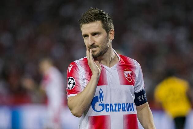 27th August 2019, Rajko Mitic Stadium, Belrgrade, Serbia; UEFA Champions league football, qualifying, Red Star Belgrade versus Young Boys; Marko Marin of Red Star Belgrade looks disappointed as a good chance goes begging - Strictly Editorial Use Only. No use with unauthorized audio, video, data, fixture lists, club league logos or live services. Online in-match use limited to 120 images, no video emulation. No use in betting, games or single club league player publications ActionPlus12163638 NikolaxKristic