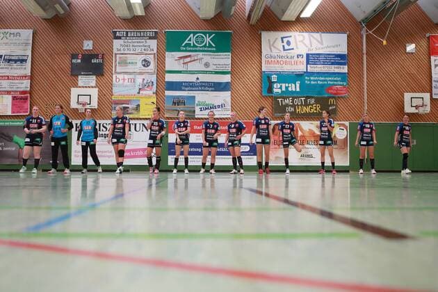 SGH2KU vor dem Anpfiff SG H2Ku Herrenberg vs. Neckarsulmer Union, Handball DHB Pokal, Frauen, 1. Runde am 31. 08. 2019 SG H2Ku Herrenberg vs. Neckarsulmer Sport-Union, Handball DHB Pokal, Frauen, 1. Runde am 31. 08. 2019 SG H2Ku Herrenberg vs. Neckarsulmer Sport-Union, Handball DHB Pokal, Frauen, 1. Runde am 31. 08. 2019 SG H2Ku Herrenberg vs. Neckarsulmer Sport-Union, Handball DHB Pokal, Frauen, 1. Runde am 31. 08. 2019 SG H2Ku Herrenberg vs. Neckarsulmer Sport-Union, Handball DHB Pokal, Frauen, 1. Runde am 31. 08. 2019 Herrenberg Copyright: xEIBNER Benjamin_Laux EP_BLU