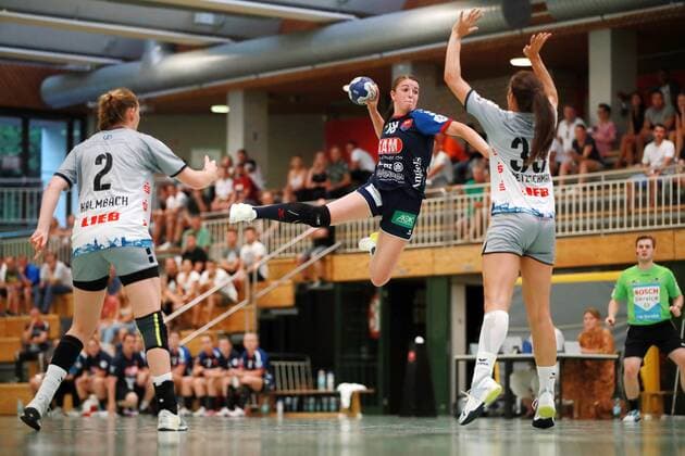 Wurf von Lea Neubrander (SGH2KU) SG H2Ku Herrenberg vs. Neckarsulmer Union, Handball DHB Pokal, Frauen, 1. Runde am 31. 08. 2019 SG H2Ku Herrenberg vs. Neckarsulmer Sport-Union, Handball DHB Pokal, Frauen, 1. Runde am 31. 08. 2019 SG H2Ku Herrenberg vs. Neckarsulmer Sport-Union, Handball DHB Pokal, Frauen, 1. Runde am 31. 08. 2019 SG H2Ku Herrenberg vs. Neckarsulmer Sport-Union, Handball DHB Pokal, Frauen, 1. Runde am 31. 08. 2019 SG H2Ku Herrenberg vs. Neckarsulmer Sport-Union, Handball DHB Pokal, Frauen, 1. Runde am 31. 08. 2019 Herrenberg Copyright: xEIBNER Benjamin_Laux EP_BLU