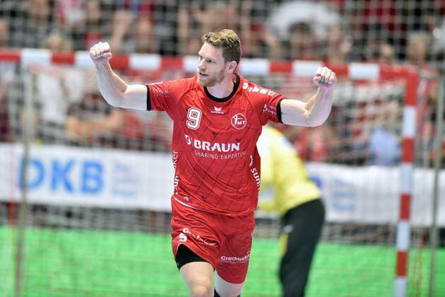 Jubel bei Tobias Reichmann (MT Melsungen) , GER, MT Melsungen - SC Magdeburg, Handball, 1. Bundesliga Maenner, 12.09.2019, GER, MT Melsungen - SC Magdeburg, Handball, 1. Liga Maenner, 12.09.2019 Kassel Copyright: xEIBNER RolandxSippelx EP_RSL