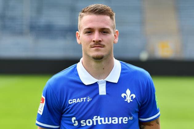 13.09.2019, xfux, Fussball 2.Bundesliga, SV Darmstadt 98, 2.BL, Porträttermin 2019 2020, Mannschaftsfoto Fototermin, emonline, emspor, deloka, v.l. Ognjen Ozegovic; (SV Darmstadt 98) Darmstadt