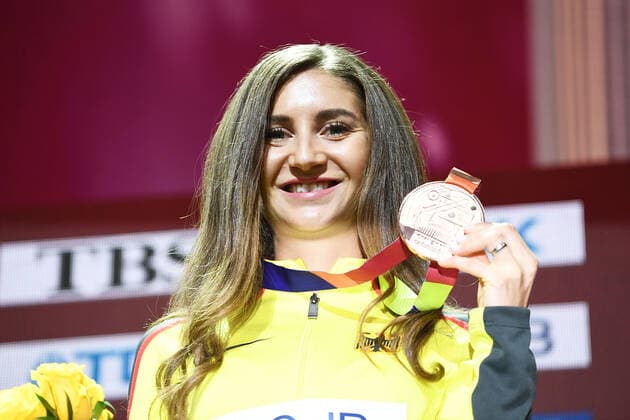 Doha, IAAF, Leichtathletik, athletics, Track and Field, World athletics Championships 2019 Doha, Leichtathletik WM 2019 Doha, 27.09-06.10.2019, Khalifa International Stadium Doha, 3000m Hindernis Frauen Gesa Felicitas Krause mit Bronzemedaille ,