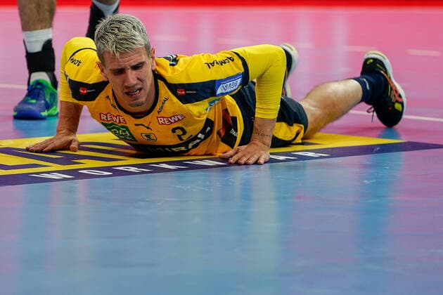 Andre Schmid (Andy Schmid, RNL, 2), enttäuscht schauend, Enttäuschung, Frustration, disappointed, pessimistisch, 02.10.2019, Mannheim, Handball, DHB-Pokal, Rhein-Neckar Löwen - Frisch Auf! Göppingen