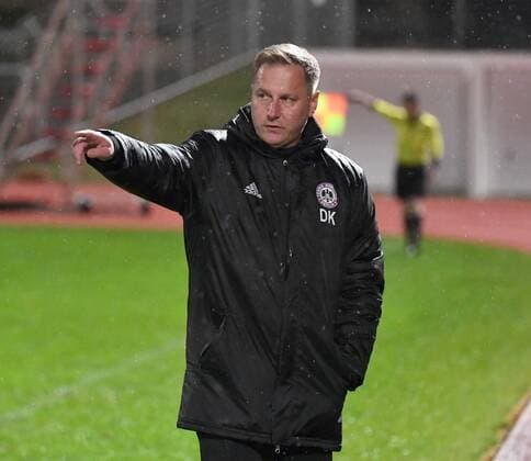 Fußball, Trainerhistorie, TeBe Berlin Fussball, Herren, Saison 2019 2020, NOFV-Oberliga Nord (8. Spieltag), Tennis Borussia - Ludwigsfelder FC (9:0), Trainer Dennis Kutrieb (TeBe, Tennis Borussia), 04.10. 2019, Copyright: xMatthiasxKochx