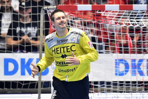 Carsten Lichtlein (Torwart HC Erlangen) , GER, MT Melsungen - HC Erlangen, Handball, 1. Bundesliga Maenner, 17.10.2019, GER, MT Melsungen - HC Erlangen, Handball, 1. Liga Maenner, 17.10.2019 Kassel Copyright: xEIBNER RolandxSippelx EP_RSL