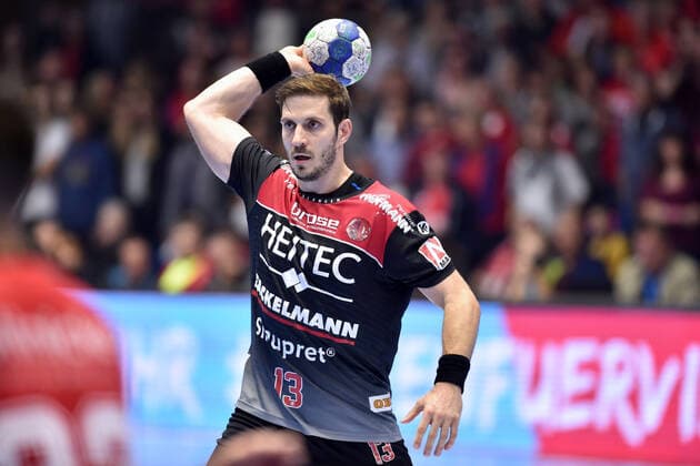 Michael Haass (HC Erlangen) , GER, MT Melsungen - HC Erlangen, Handball, 1. Bundesliga Maenner, 17.10.2019, GER, MT Melsungen - HC Erlangen, Handball, 1. Liga Maenner, 17.10.2019 Kassel Copyright: xEIBNER RolandxSippelx EP_RSL