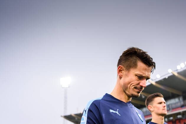 191102 Malmö FFs Markus Rosenberg deppar efter fotbollsmatchen i Allsvenskan mellan Örebro och Malmö FF den 2 november 2019 i Örebro. Copyright: PETTERxARVIDSON BB191102PA090