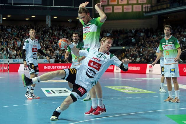 23.11.2019, xovx, Handball Bundesliga, HSG Wetzlar - TSV GWD Minden emspor, Angriff Minden, v.l. Christoffer Rambo (GWD Minden), Nils Torbruegge (HSG Wetzlar), Lenny Rubin (HSG Wetzlar), Magnus Gullerud (GWD Minden), Olle Forsell Schefvert (HSG Wetzlar), Aktion . (DFL DFB REGULATIONS PROHIBIT ANY USE OF PHOTOGRAPHS as IMAGE SEQUENCES and or QUASI-VIDEO) Wetzlar