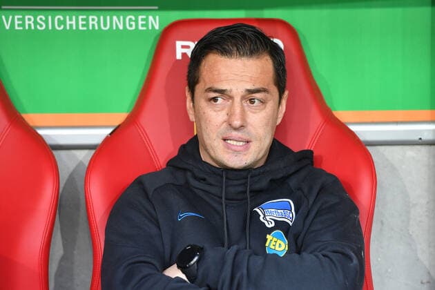 Ante COVIC,Trainer (Hertha BSC), angespannt,ernst, Einzelbild,angeschnittenes Einzelmotiv,Portraet,Portrait,Porträt. Fussball 1. Bundesliga,12.Spieltag,Spieltag12, FC Augsburg (A)-Hertha BSC (B) 4-0, am 24.11.2019 in Augsburg, W W K A R E N A, DFL REGULATIONS PROHIBIT ANY USE OF PHOTOGRAPHS AS IMAGE SEQUENCES AND OR QUASI-VIDEO.