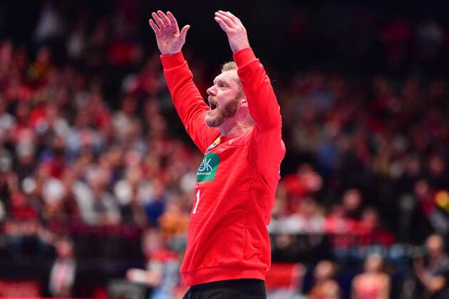 Handball Europameisterschaft Hauptrunde, 20.01.2020, Österreich - Deutschland, Stadthalle, Wien Johannes Bitter (Torwart, Deutschland, 1) Torwart Goalie Man of the Match, 20.01.2020, Wien (Österreich), Handball, Turnier, Europameisterschaft 2020