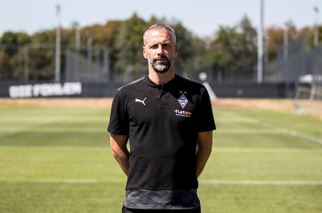 Trainer Marco Rose (BMG) Borussia Mönchengladbach Porträttermin 2020 2021 Porträt, Vorstellung, Präsentation, Pressetermin, Fußball, GER 07.08.2020, Fussball, Vorstellung, Präsentation, Pressetermin, Fußball, GER; 1. Bundesliga, Saison 2020 21, Moenchengladbach Foto: Moritz Müller Only for Editorial use