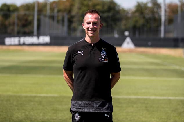Adam Szordykowski Borussia Mönchengladbach Porträttermin 2020 2021 Porträt, Vorstellung, Präsentation, Pressetermin, Fußball, GER 07.08.2020, Fussball, Vorstellung, Präsentation, Pressetermin, Fußball, GER; 1. Bundesliga, Saison 2020 21, Moenchengladbach Foto: Moritz Müller Only for Editorial use