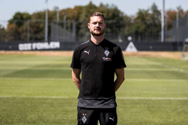 Benedikt Bohnen Borussia Mönchengladbach Porträttermin 2020 2021 Porträt, Vorstellung, Präsentation, Pressetermin, Fußball, GER 07.08.2020, Fussball, Vorstellung, Präsentation, Pressetermin, Fußball, GER; 1. Bundesliga, Saison 2020 21, Moenchengladbach Foto: Moritz Müller Only for Editorial use