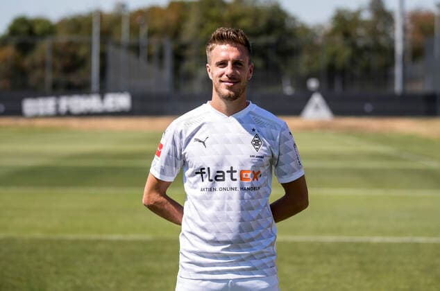 Patrick Herrmann (BMG) Borussia Mönchengladbach Porträttermin 2020 2021 Porträt, Vorstellung, Präsentation, Pressetermin, Fußball, GER 07.08.2020, Fussball, Vorstellung, Präsentation, Pressetermin, Fußball, GER; 1. Bundesliga, Saison 2020 21, Moenchengladbach Foto: Moritz Müller Only for Editorial use