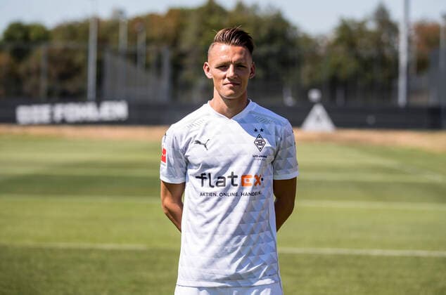 Hannes Wolf (BMG) Borussia Mönchengladbach Porträttermin 2020 2021 Porträt, Vorstellung, Präsentation, Pressetermin, Fußball, GER 07.08.2020, Fussball, Vorstellung, Präsentation, Pressetermin, Fußball, GER; 1. Bundesliga, Saison 2020 21, Moenchengladbach Foto: Moritz Müller Only for Editorial use