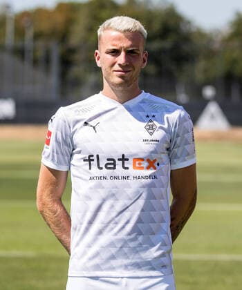 Jordan Louis Beyer (BMG) Borussia Mönchengladbach Porträttermin 2020 2021 Porträt, Vorstellung, Präsentation, Pressetermin, Fußball, GER 07.08.2020, Fussball, Vorstellung, Präsentation, Pressetermin, Fußball, GER; 1. Bundesliga, Saison 2020 21, Moenchengladbach Foto: Moritz Müller Only for Editorial use