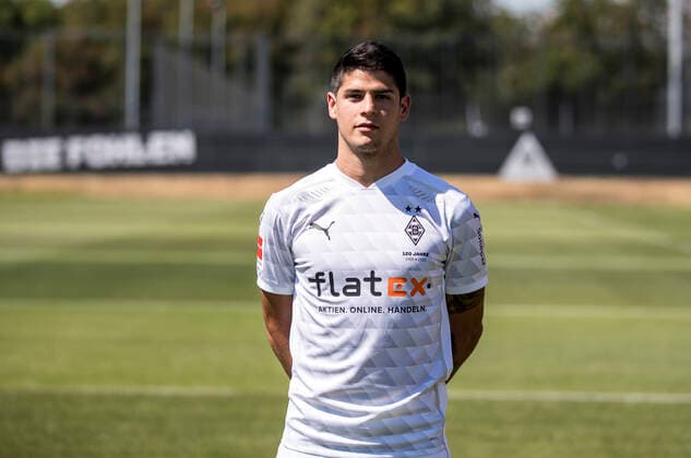 Julio Villalba (BMG) Borussia Mönchengladbach Porträttermin 2020 2021 Porträt, Vorstellung, Präsentation, Pressetermin, Fußball, GER 07.08.2020, Fussball, Vorstellung, Präsentation, Pressetermin, Fußball, GER; 1. Bundesliga, Saison 2020 21, Moenchengladbach Foto: Moritz Müller Only for Editorial use