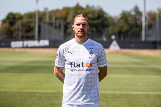 Michael Lang (BMG) Borussia Mönchengladbach Porträttermin 2020 2021 Porträt, Vorstellung, Präsentation, Pressetermin, Fußball, GER 07.08.2020, Fussball, Vorstellung, Präsentation, Pressetermin, Fußball, GER; 1. Bundesliga, Saison 2020 21, Moenchengladbach Foto: Moritz Müller Only for Editorial use