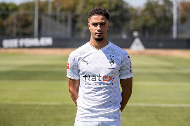 Keanan Bennetts (BMG) Borussia Mönchengladbach Porträttermin 2020 2021 Porträt, Vorstellung, Präsentation, Pressetermin, Fußball, GER 07.08.2020, Fussball, Vorstellung, Präsentation, Pressetermin, Fußball, GER; 1. Bundesliga, Saison 2020 21, Moenchengladbach Foto: Moritz Müller Only for Editorial use