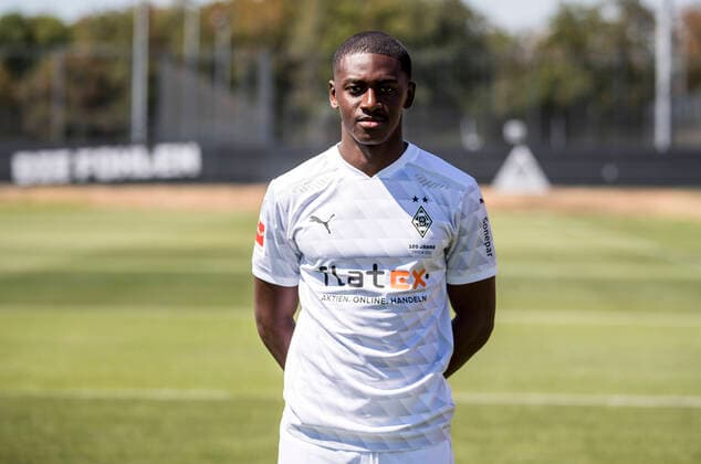 Mamadou Doucoure (BMG) Borussia Mönchengladbach Porträttermin 2020 2021 Porträt, Vorstellung, Präsentation, Pressetermin, Fußball, GER 07.08.2020, Fussball, Vorstellung, Präsentation, Pressetermin, Fußball, GER; 1. Bundesliga, Saison 2020 21, Moenchengladbach Foto: Moritz Müller Only for Editorial use