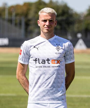 Jordan Louis Beyer (BMG) Borussia Mönchengladbach Porträttermin 2020 2021 Porträt, Vorstellung, Präsentation, Pressetermin, Fußball, GER 07.08.2020, Fussball, Vorstellung, Präsentation, Pressetermin, Fußball, GER; 1. Bundesliga, Saison 2020 21, Moenchengladbach Foto: Moritz Müller Only for Editorial use