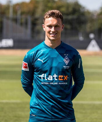 Torwart Jan Olschowsky Borussia Mönchengladbach Porträttermin 2020 2021 Porträt, Vorstellung, Präsentation, Pressetermin, Fußball, GER 07.08.2020, Fussball, Vorstellung, Präsentation, Pressetermin, Fußball, GER; 1. Bundesliga, Saison 2020 21, Moenchengladbach Foto: Moritz Müller Only for Editorial use