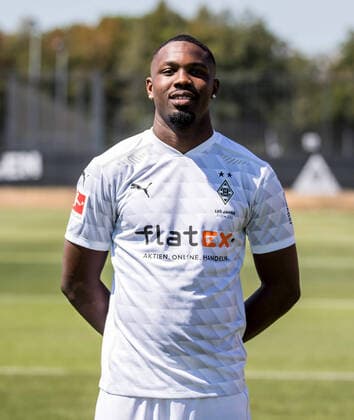 Marcus Thuram (BMG) Borussia Mönchengladbach Porträttermin 2020 2021 Porträt, Vorstellung, Präsentation, Pressetermin, Fußball, GER 07.08.2020, Fussball, Vorstellung, Präsentation, Pressetermin, Fußball, GER; 1. Bundesliga, Saison 2020 21, Moenchengladbach Foto: Moritz Müller Only for Editorial use