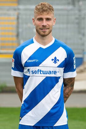 27.08.2020, xfux, Fussball 2.Bundesliga, SV Darmstadt 98, 2.BL, Porträttermin 2020 2021, Fototermin, emonline, emspor, deloka, v.l. Felix Platte; SV Darmstadt 98; 2.BL; Porträttermin 2020 2021 Darmstadt