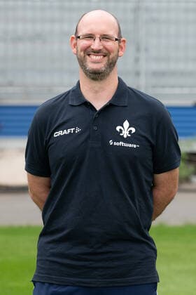 27.08.2020, xfux, Fussball 2.Bundesliga, SV Darmstadt 98, 2.BL, Porträttermin 2020 2021, Fototermin, emonline, emspor, deloka, v.l. Physiotherapeut Dirk Schmitt; SV Darmstadt 98; 2.BL; Porträttermin 2020 2021 Darmstadt