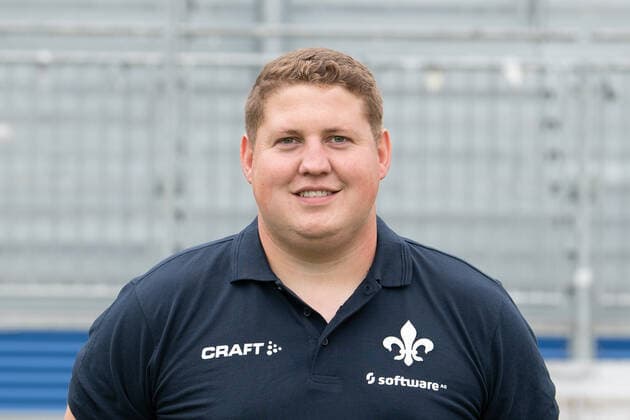 27.08.2020, xfux, Fussball 2.Bundesliga, SV Darmstadt 98, 2.BL, Porträttermin 2020 2021, Fototermin, emonline, emspor, deloka, v.l. Betreuer Jonas Nietzel; SV Darmstadt 98; 2.BL; Porträttermin 2020 2021 Darmstadt