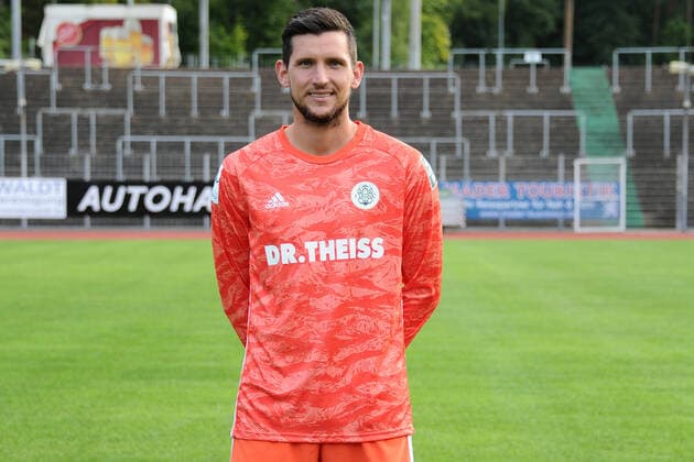 im David Salfeld,FC Homburg- 1, Mannschaftspraesentation beim FC 08 Homburg, Fussball,Regionalliga Suedwest, 29.08.20, im Waldstadion Homburg, GER, Fussball, Regionalliga Suedwest, Mannschaftspraesentation und Kader Portraets der Mannschaft des FC 08 Homburg, 29.08.20, Homburg Saar Copyright: xPeterxFranzx Eibner-Pressefotox EP_pfz