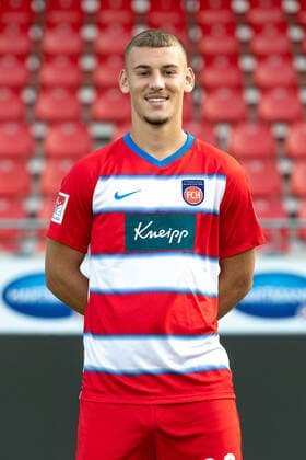 M. Ramusovic (FC Heidenheim, 28), 1. FC Heidenheim 1846, 2. Bundesliga, Portraettermin, Saison 2020 2021, 17.09.2020, DFB DFL regulations prohibit any use of photographs as image sequences and or quasi-video., 1. FC Heidenheim 1846, 2. Bundesliga, Portraettermin, Freisteller, Shooting, Saison 2020 2021, 17.09.2020 Heidenheim Copyright: xEibner-Pressefoto SaschaxWaltherx EP_swa