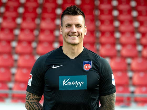 Kevin Mueller (FC Heidenheim, 01), 1. FC Heidenheim 1846, 2. Bundesliga, Portraettermin, Saison 2020 2021, 17.09.2020, DFB DFL regulations prohibit any use of photographs as image sequences and or quasi-video., 1. FC Heidenheim 1846, 2. Bundesliga, Portraettermin, Freisteller, Shooting, Saison 2020 2021, 17.09.2020 Heidenheim Copyright: xEibner-Pressefoto SaschaxWaltherx EP_swa