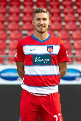 K. Kerschbaumer (FC Heidenheim, 27), 1. FC Heidenheim 1846, 2. Bundesliga, Portraettermin, Saison 2020 2021, 17.09.2020, DFB DFL regulations prohibit any use of photographs as image sequences and or quasi-video., 1. FC Heidenheim 1846, 2. Bundesliga, Portraettermin, Freisteller, Shooting, Saison 2020 2021, 17.09.2020 Heidenheim Copyright: xEibner-Pressefoto SaschaxWaltherx EP_swa