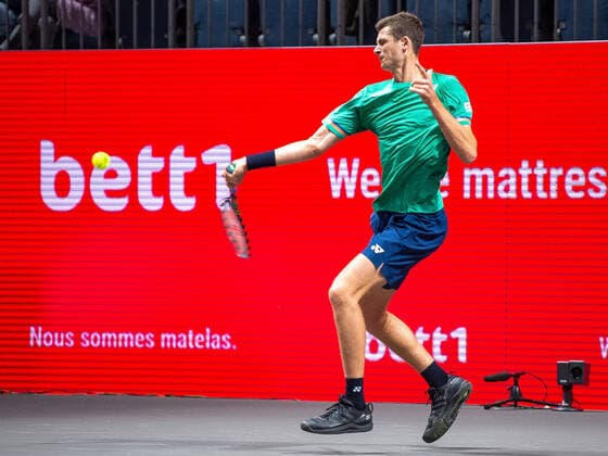 Im Hubert HURKACZ (POL), Hubert HURKACZ (POL) vs. Marc POLMANS (AUS), TENNIS, bett1hulks Indoor, 12.10.2020, GER, TENNIS, ATP, Tennis Herren TOUR, bett1hulks Indoor, John MILLMAN (AUS) vs. Misacha ZVEREV (GER), 12.10.2020 KOELN Copyright: xEibner-Pressefotox EP_BSO