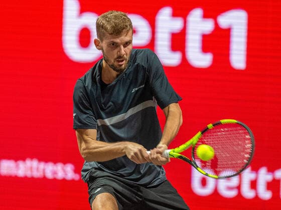Im OSCAR OTTE (GER), Oscar OTTE (GER) vs. RADU ALBOT (MDA), TENNIS, bett1hulks Indoor, 14.10.2020, GER, TENNIS, ATP, Tennis Herren TOUR, bett1hulks Indoor, OSCAR OTTE (GER) vs. RADU ALBOT (MDA), 14.10.2020 KOELN Copyright: xEibner-Pressefotox EP_BSO