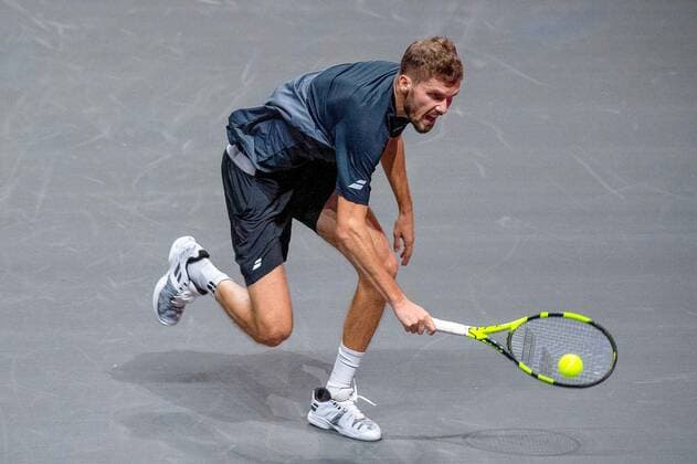 Im Oscar OTTE (GER), Oscar OTTE (GER) vs. RADU ALBOT (MDA), TENNIS, bett1hulks Indoor, 14.10.2020, GER, TENNIS, ATP, Tennis Herren TOUR, bett1hulks Indoor, OSCAR OTTE (GER) vs. RADU ALBOT (MDA), 14.10.2020 KOELN Copyright: xEibner-Pressefotox EP_BSO
