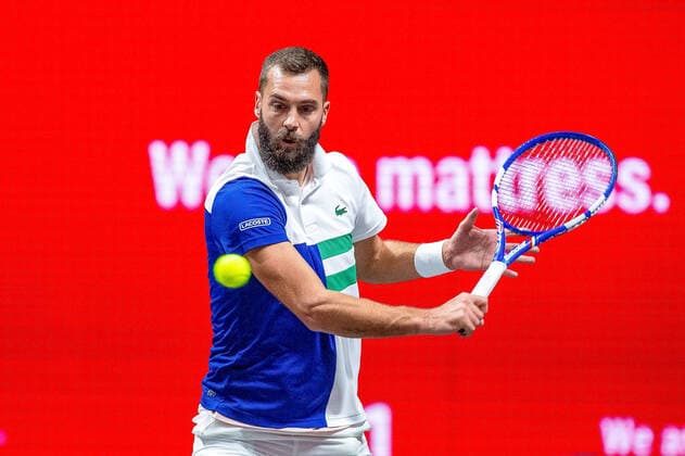 Im Benoit PAIRE (FRA), Benoit PAIRE (FRA) vs. Dennis NOVAK (AUT), TENNIS, bett1hulks Indoor, 14.10.2020, GER, TENNIS, ATP, Tennis Herren TOUR, bett1hulks Indoor, Benoit PAIRE (FRA) vs. Dennis NOVAK (AUT), 14.10.2020 KOELN Copyright: xEibner-Pressefotox EP_BSO