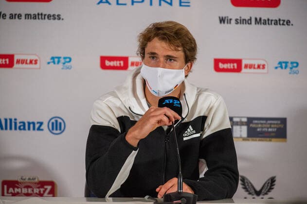 Im Alexander ZVEREV (GER) in der PRESSEKONFERENZ, Alexander ZVEREV (GER) vs. Fernando VERDASCO (ESP), TENNIS, bett1hulks Indoor, 15.10.2020, GER, TENNIS, ATP, Tennis Herren TOUR, bett1hulks Indoor, Alexander ZVEREV (GER) vs. Fernando VERDASCO (ESP), 15.10.2020 KOELN Copyright: xEibnerxPressefotox xBenjaminxSOELZERx EP_BSO