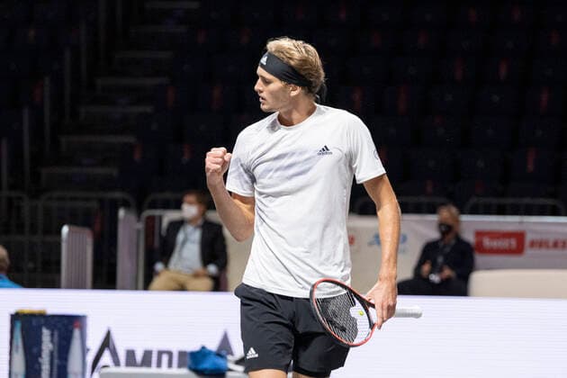 Im Alexander ZVEREV (GER), Alexander ZVEREV (GER) vs. Alejandro DAVIDOVICH FOKINA (ESP), TENNIS, bett1hulks Indoor, 1. Halbfinale, 17.10.2020, GER, TENNIS, ATP, Tennis Herren TOUR, bett1hulks Indoor, 1. Halbfinale, Alexander ZVEREV (GER) vs. Alejandro DAVIDOVICH FOKINA (ESP), 17.10.2020 KOELN Copyright: xEibnerxPressefotox xBenjaminxSOELZERx EP_BSO
