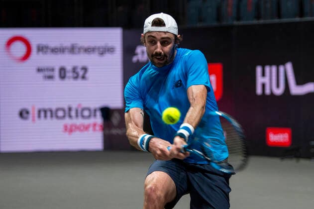 Im Jordan THOMPSON (AUS), Jordan THOMPSON (AUS) vs. Gilles SIMON (FRA), TENNIS, bett1HULKS Championship, 19.10.2020, GER, TENNIS, ATP, Tennis Herren TOUR, bett1HULKS Championship, Jordan THOMPSON (AUS) vs. Gilles SIMON (FRA), 19.10.2020 KOELN Copyright: xEibnerxPressefotox xBenjaminxSOELZERx EP_BSO