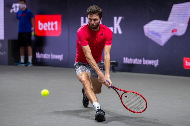 Im Gilles SIMON (FRA), Jordan THOMPSON (AUS) vs. Gilles SIMON (FRA), TENNIS, bett1HULKS Championship, 19.10.2020, GER, TENNIS, ATP, Tennis Herren TOUR, bett1HULKS Championship, Jordan THOMPSON (AUS) vs. Gilles SIMON (FRA), 19.10.2020 KOELN Copyright: xEibnerxPressefotox xBenjaminxSOELZERx EP_BSO