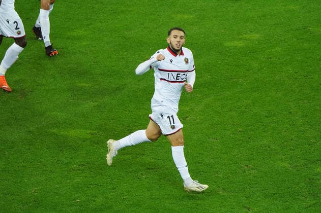 Fussball , Europa League, Saison 2020 2021, Corona Zeit, Covid-19, Bayer 04 Leverkusen vs OGC Nizza , Gruppenphase, Gruppe C, 22.10.2020, Bayarena Leverkusen , amine gouiri OGC Nizza ,