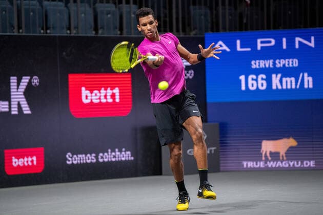Im Felix AUGER-ALIASSIME (CAN), Felix AUGER-ALIASSIME (CAN) vs. Diego SCHWARTZMAN (ARG), TENNIS, bett1hulks Indoor, 24.10.2020, Halbfinale GER, TENNIS, ATP, Tennis Herren TOUR, bett1hulks Championship, Felix AUGER-ALIASSIME (CAN) vs. Diego SCHWARTZMAN (ARG), Halbfinale, 24.10.2020 KOELN Copyright: xEibnerxPressefotox xBenjaminxSOELZERx EP_BSO