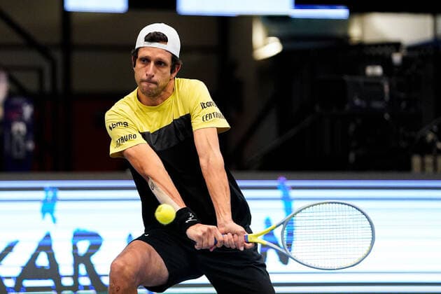 31.10.2020, Stadthalle, Wien, AUT, ATP, Tennis Herren Tour, Erste Bank Open, Doppel, Halbfinale, im Bild Marcelo Melo (BRA) during the double semifinal match of Erste Bank Open Tennis Tournament at the Stadthalle in Wien, Austria on 2020 10 31.