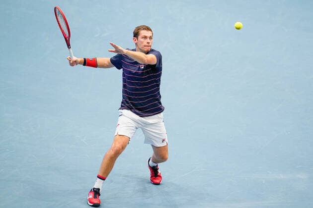 01.11.2020, Stadthalle, Wien, AUT, ATP, Tennis Herren Tour, Erste Bank Open, Doppel, Finale, im Bild Neal Skupski (GBR) Neal Skupski (GBR) during the double final match of Erste Bank Open Tennis Tournament at the Stadthalle in Wien, Austria on 2020 11 01.