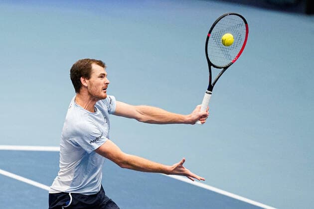01.11.2020, Stadthalle, Wien, AUT, ATP, Tennis Herren Tour, Erste Bank Open, Doppel, Finale, im Bild Jamie Murray (GBR) Jamie Murray (GBR) during the double final match of Erste Bank Open Tennis Tournament at the Stadthalle in Wien, Austria on 2020 11 01.