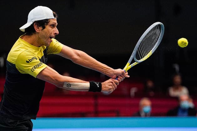 01.11.2020, Stadthalle, Wien, AUT, ATP, Tennis Herren Tour, Erste Bank Open, Doppel, Finale, im Bild Marcelo Melo (BRA) Marcelo Melo (BRA) during the double final match of Erste Bank Open Tennis Tournament at the Stadthalle in Wien, Austria on 2020 11 01.