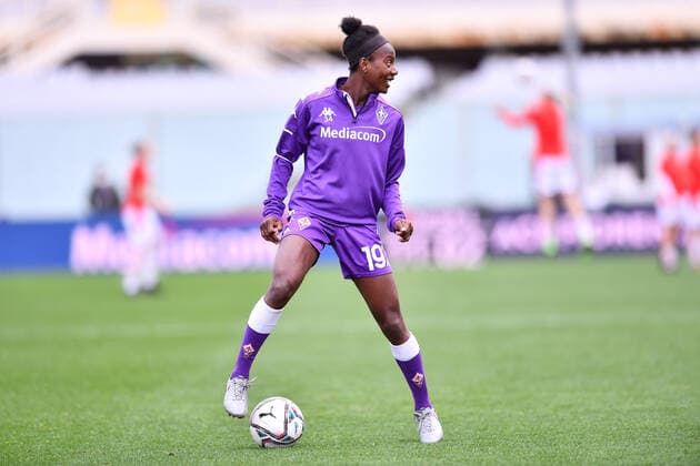 December 10, 2020, Florence, Italy: Florence, Italy, Artemio Franchi stadium, December 10, 2020, Abigail Kim (Fiorentina Femminile) during Fiorentina Femminile vs Slavia Praga - UEFA Champions League Women football match UEFA Champions League Women football match - Fiorentina Femminile vs Slavia Praga, florence, Italy - ZUMAl164 20201210_zsa_l164_005 Copyright: xLisaxGuglielmix